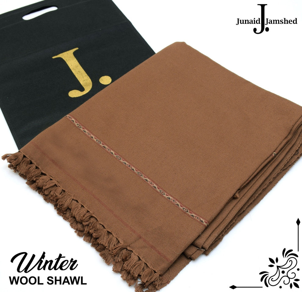 Gents Wool Shawl-Biscuit
